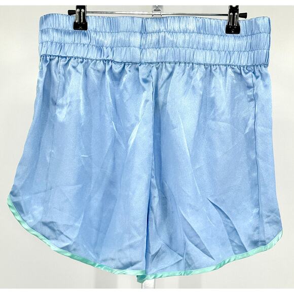 We Are HAH Blue & Teal Silky Boxer Shorts Free People XL NWT - Picture 8 of 8
